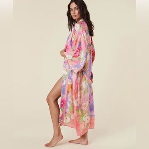 Spell Carrie Ethereal Robe Coverup Pink M/L